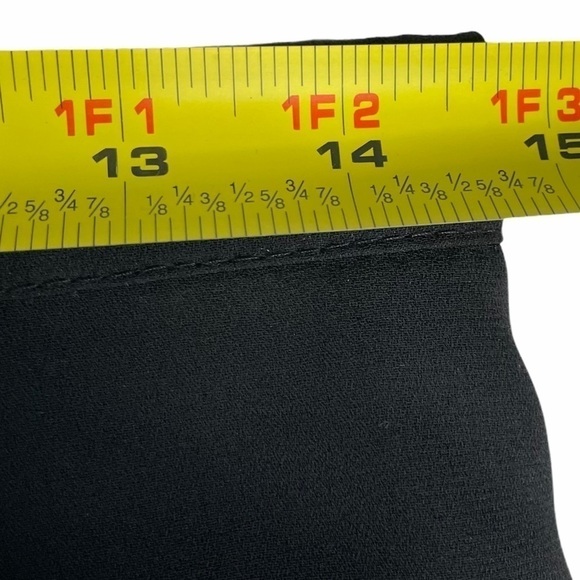 Sarah B Studio Long Black Dress Skirt Button Detail w/ Slit 10P NWT - Picture 7 of 8